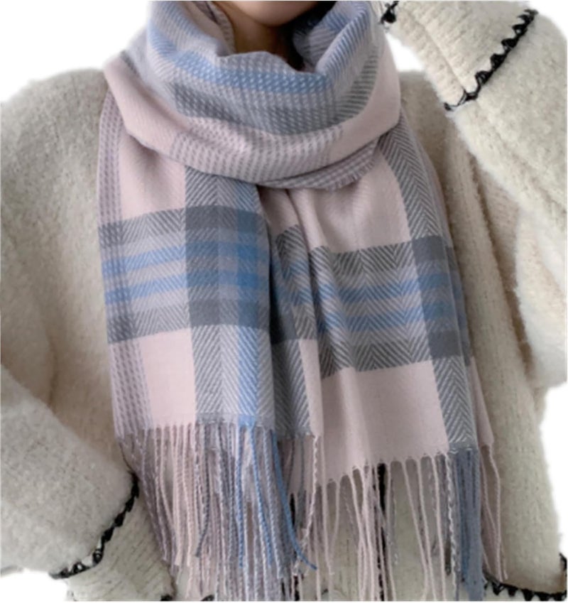 YSense Winter Scarf for Women, Fashion Long Plaid Scarves Warm Big Tartan Blanket Wrap Shawl Ladies Gifts - Image 1